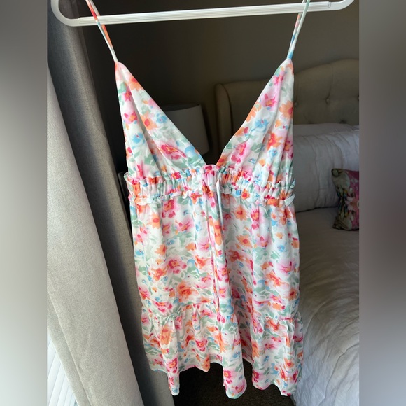 Princess Polly Dionne Mini Dress Pink Multi size US 6 - Picture 5 of 6